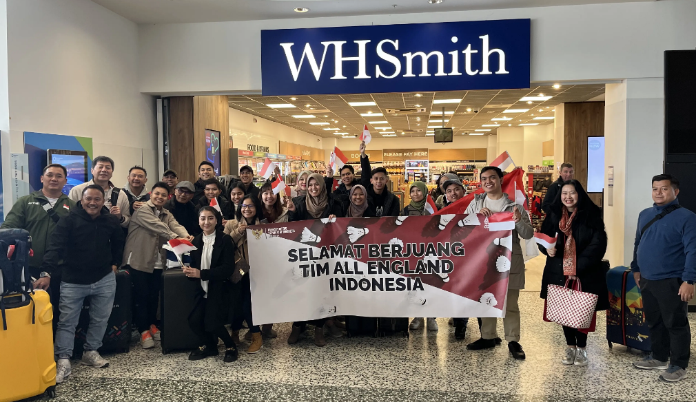 Tim atau wakil Indonesia tiba di Birmingham untuk turnamen badminton All England 2023