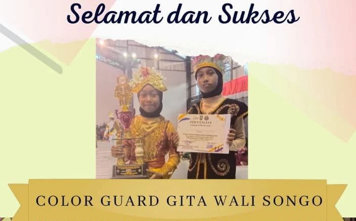 Tim Color Guard Gita Wali Songo rebut juara 3 di kompetisi Color Guard Contest