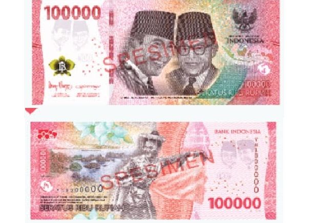 Pecahan uang baru Rp100.000.