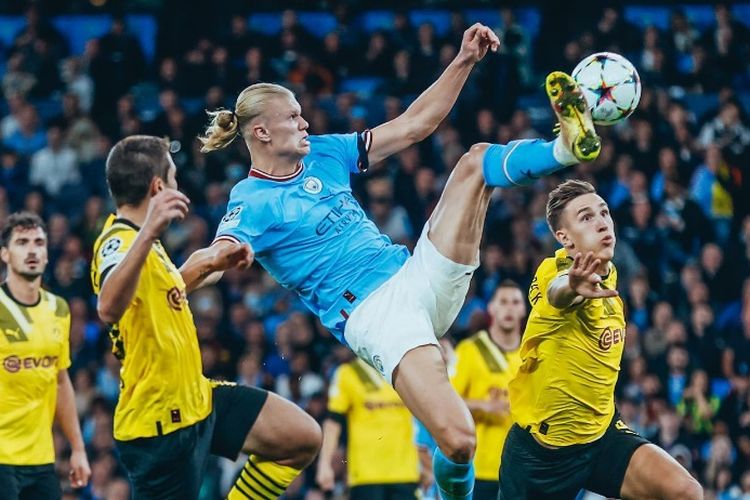 Seloroh Erling Haaland Soal Gol Spektakulernya Ke Gawang Dortmund: Kaki ...