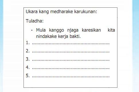Inilah kunci jawaban Tantri Basa Jawa kelas 2 halaman 119 materi Gladhen 3, mengidhentifikasi teks sikap urip rukun, simak selengkapnya