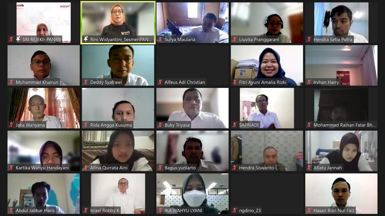Seleksi Kompetensi Teknis Tambahan PPPK Kementerian PANRB yang digelar secara virtual, pada Selasa, 28 Maret 2023