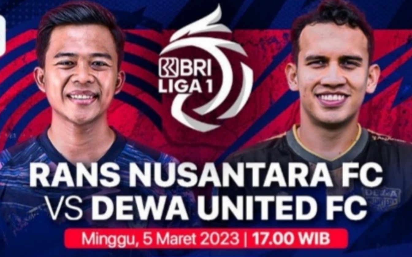 BRI Liga 1 di Indosiar, RANS Nusantara FC vs Dewa United. 