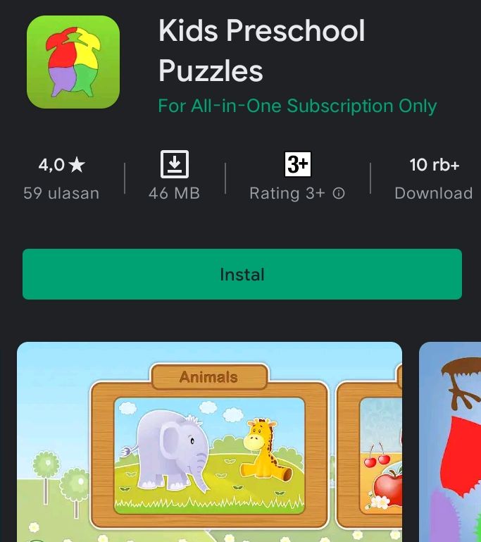 Game Anak Usia Dini Kuda Preschool Puzzles
