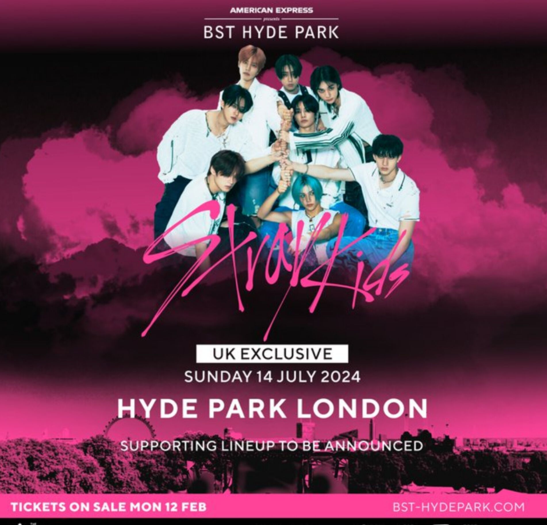 Stray Kids Akan Jadi Headliner Festival Musik Dunia BST Hyde Park di London dan I-Days di Milan