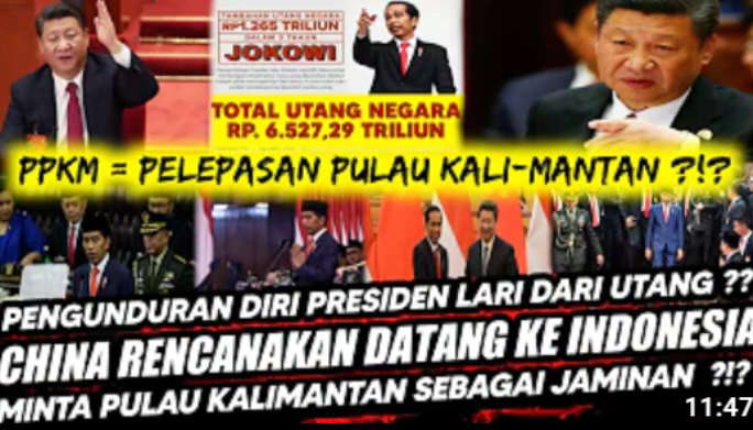 Cek Fakta: China ‘Rampas’ Pulau Kalimantan Sebagai Jaminan sebab Jokowi Tak Mampu Lunasi Hutang Indonesia
