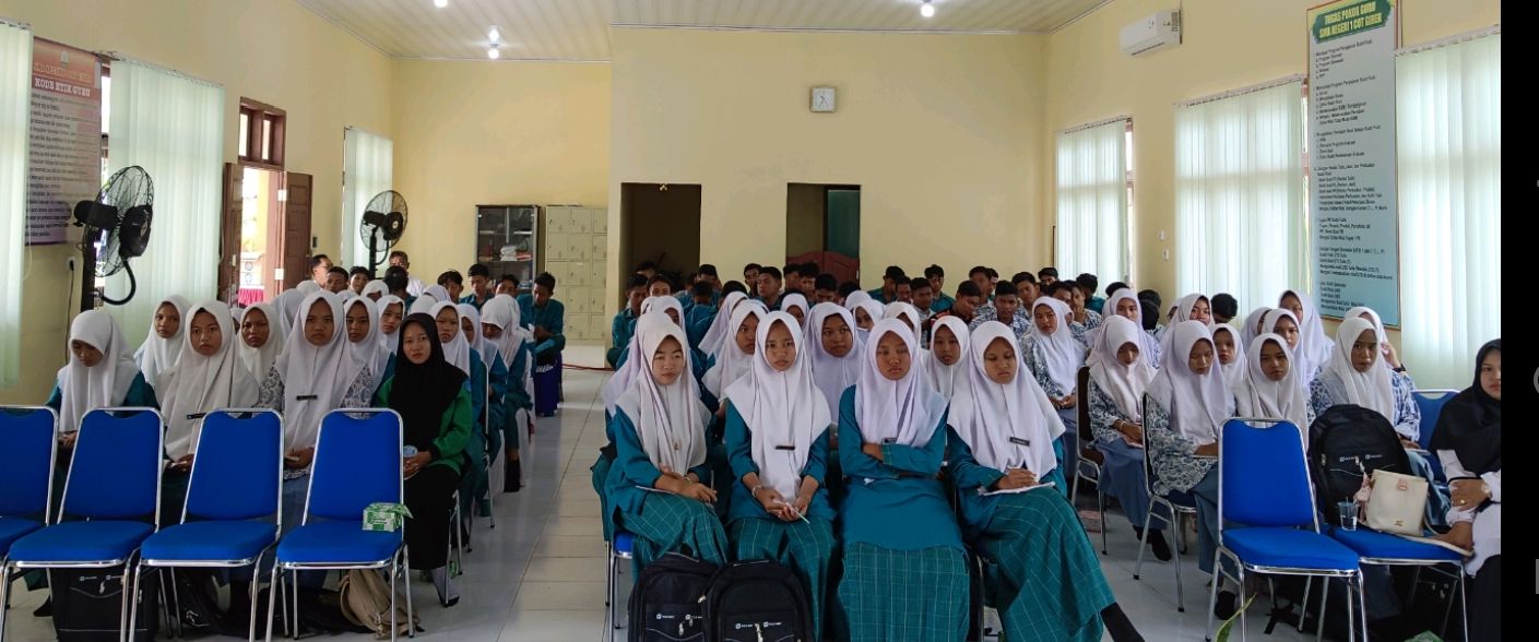 120 Siswa siswi SMA dan SMK Negeri 1 Cot Girek mengikuti Sosialisasi Pemilu 