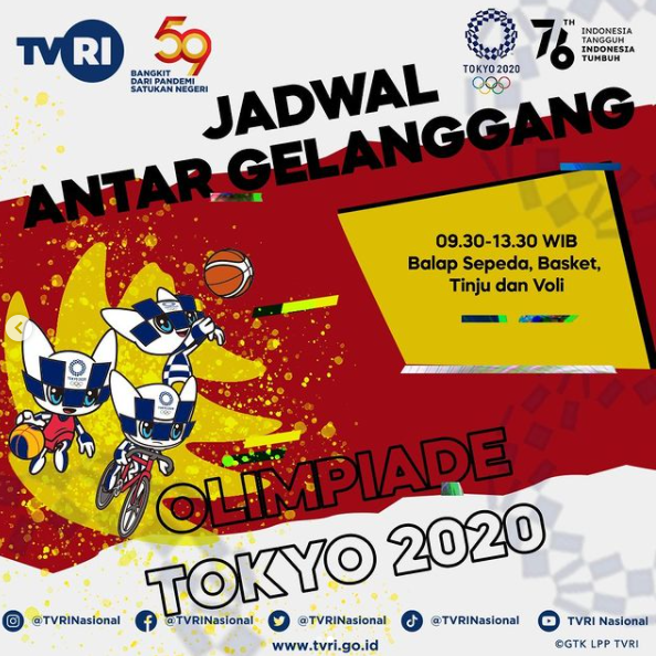 Jadwal Acara Tvri Hari Ini Minggu 8 Agustus 2021 Mnc Shop Hingga Voli Antar Gelanggang Olimpiade Tokyo 2020 Kendalku