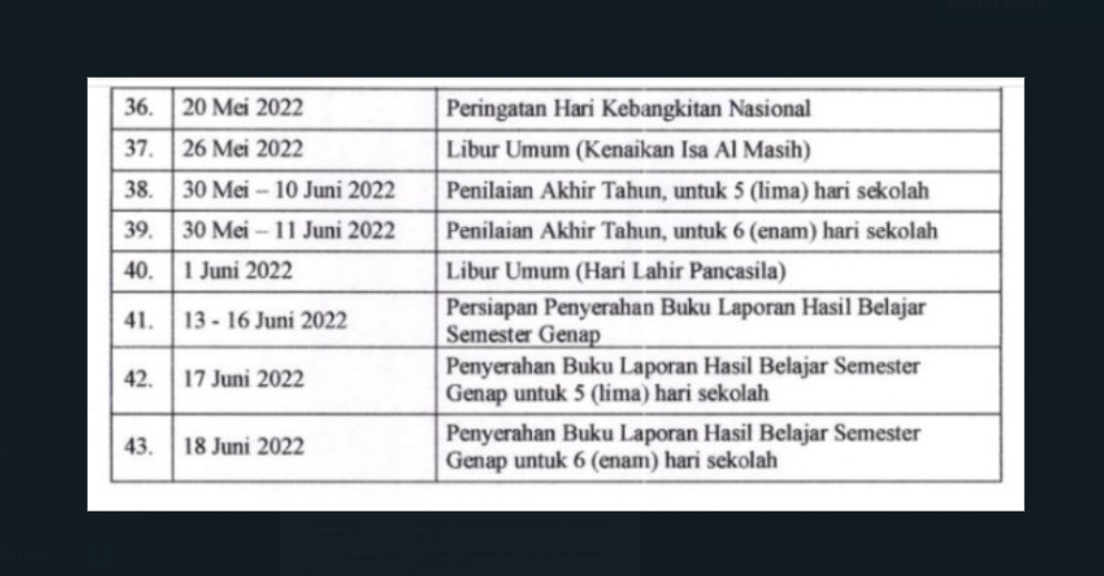 LENGKAP! Kalender Pendidikan Jawa Tengah 2021-2022, Simak Info Untuk ...