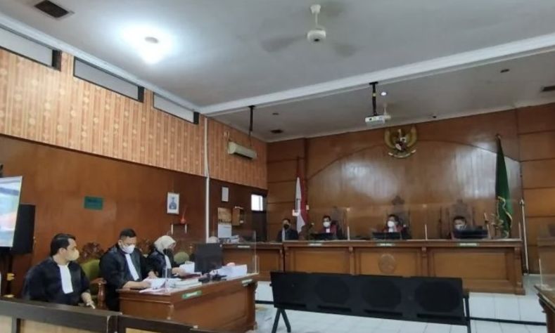 Sidang pembacaan tuntutan Doni Salmanan terdakwa kasus penipuan dengan robot trading quotexdi Pengadilan Negeri Bale Bandung, Kabupaten Bandung, Jawa Barat, Rabu, 16 November 2022 