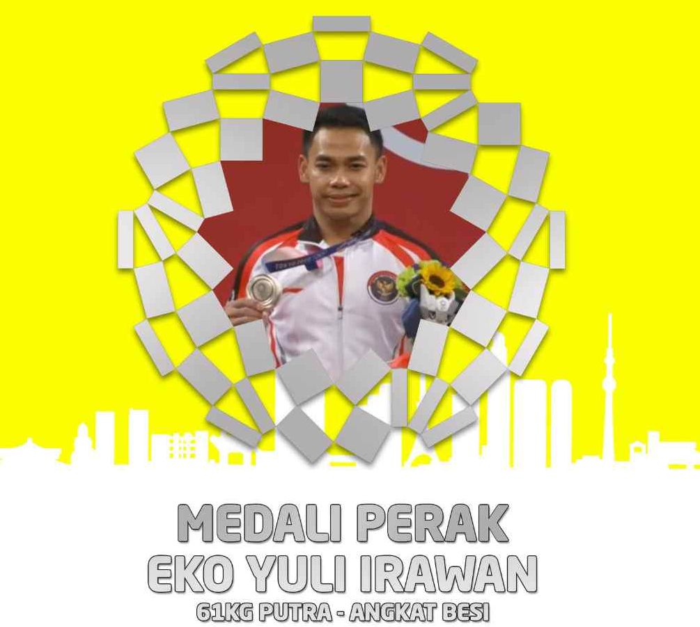 Peraih medali perak Lifter Eko Yulo Irawan terpaut 11 kg angkatan dari Lifter China.