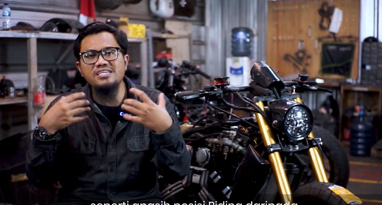 Owner Kojay Garage, menjelaskan soal konsep dan detail custom CBR250R jadi Honda Rebel