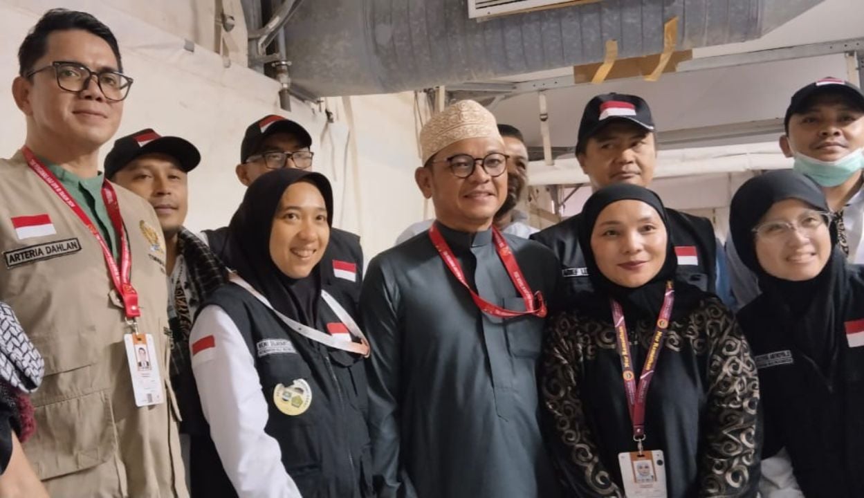 Wakil Ketua Komisi VIII DPR RI, Tubagus Ace Hasan Syadzily melakukan Inspeksi Mendadak (Sidak) ke maktab 72 di Mina untuk memantau kondisi jemaah haji Indonesia./ist