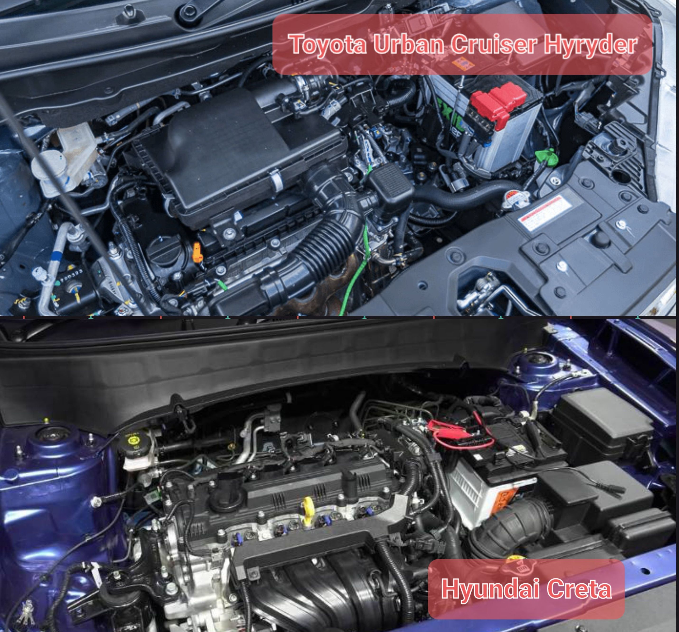 Mesin Toyota Urban Cruiser Hyryder dan Hyundai Creta