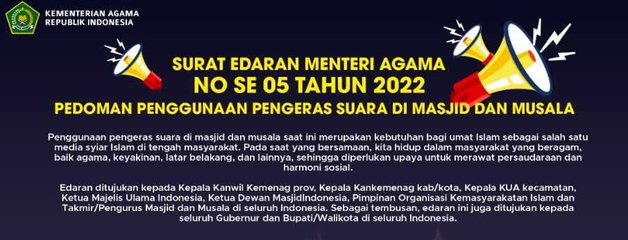 Peraturan menteri agama 2022