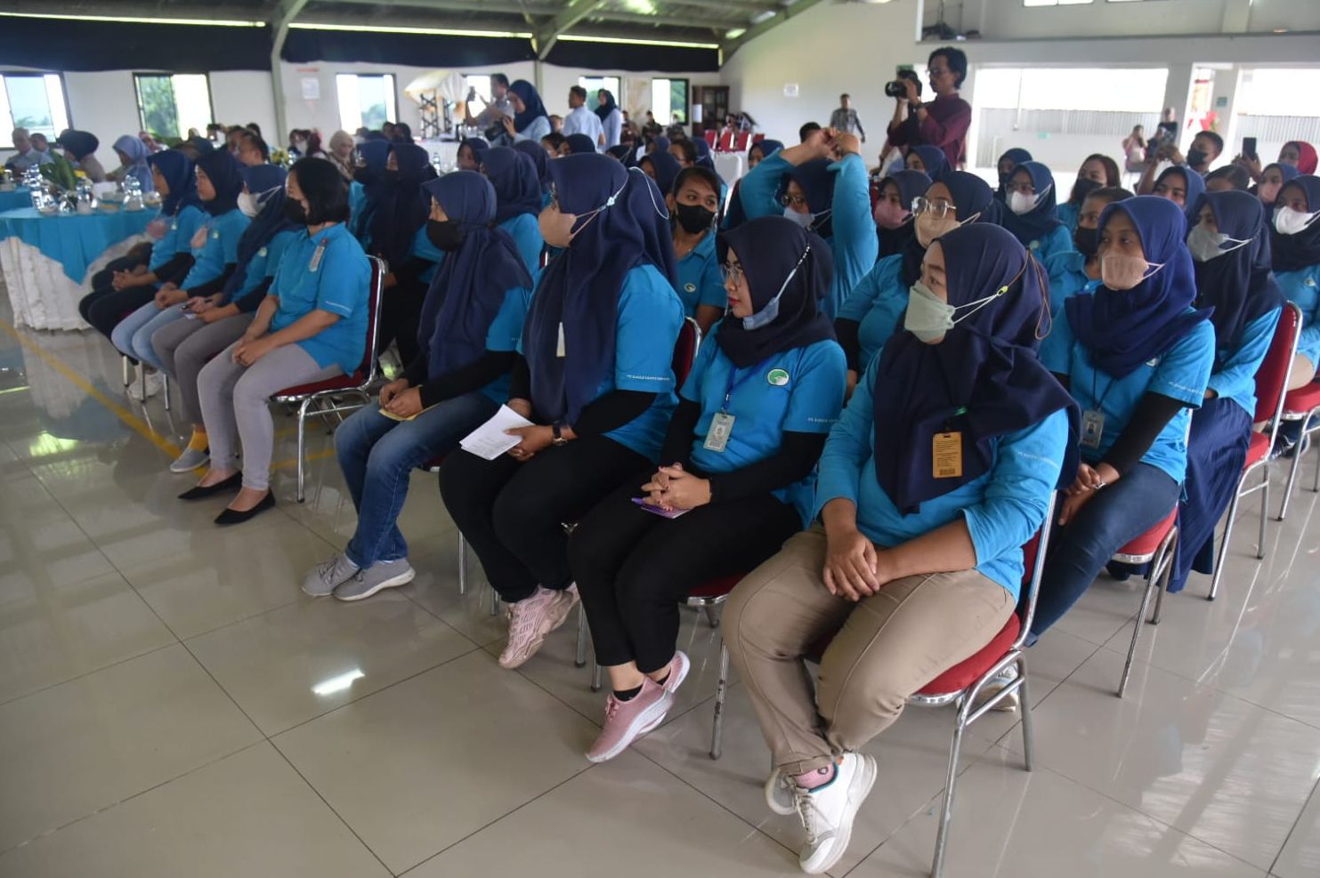 Bupati Sleman, Kustini Sri Purnomo, mencanangkan rumah perlindungan pekerja perempuan (RP3) “Nawasena”, di kantor PT. Eagle Glove Indonesia, Kalasan, Sleman Rabu (15/8).