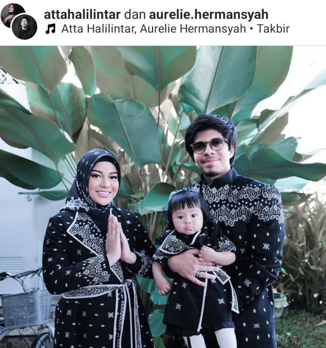 Potret keluarga kecil Atta Halilintar & Aurel Hermansyah
