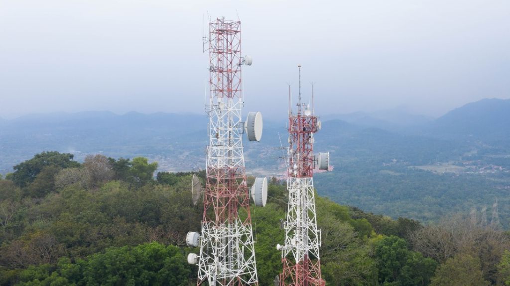Ilustrasi tower BTS 4G.