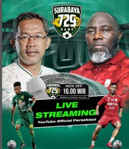 Cek jadwal jam tayang laga uji coba Persebaya Surabaya vs Persis Solo hari ini, 22 Mei 2022 di link live streaming YouTube.