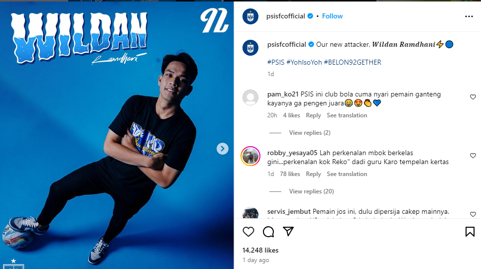 Wildan Ramdhani resmi bergabung bersama PSIS Semarang di Liga 1 2024-2025