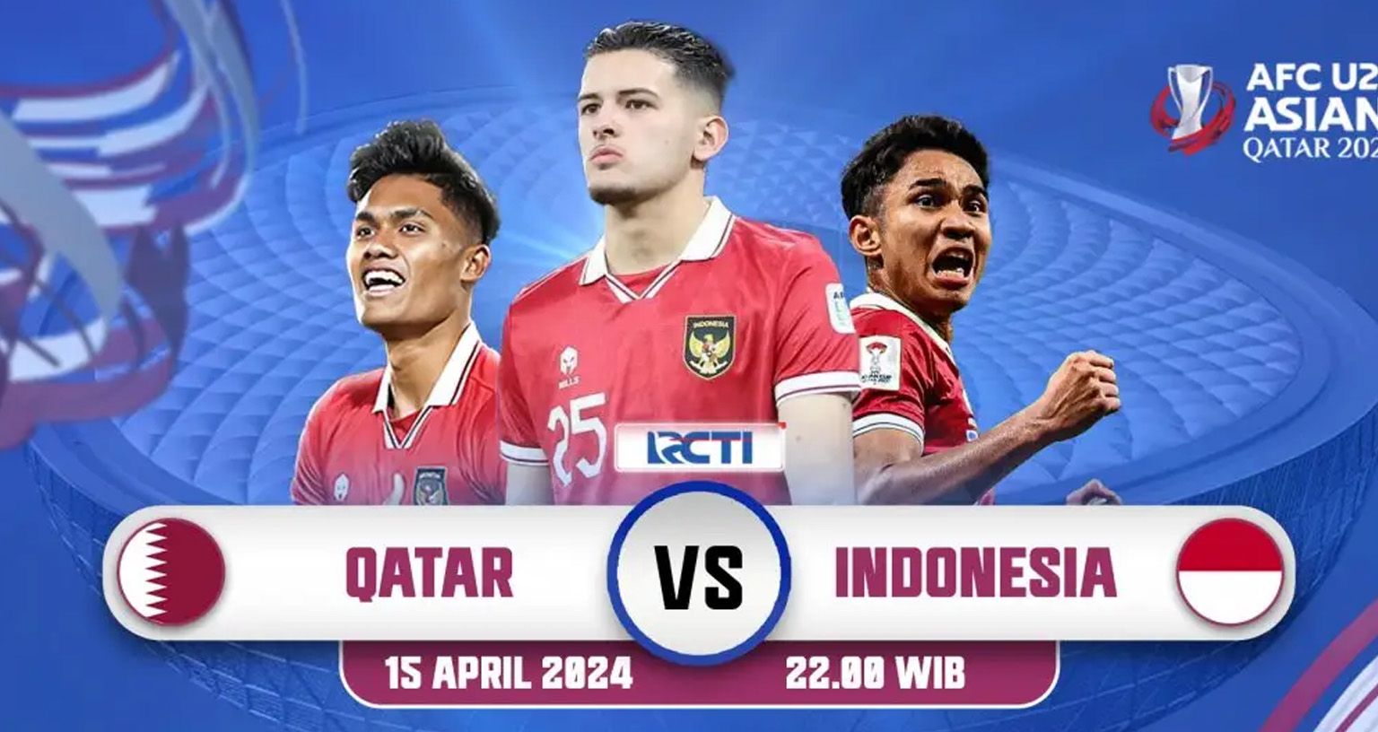 Link live streaming Timnas Indonesia vs Qatar di Piala Asia 2024 malam hari ini, Senin 15 April 2024