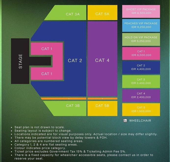 lokasi dan harga tiket konser Justin Bieber di Jakarta