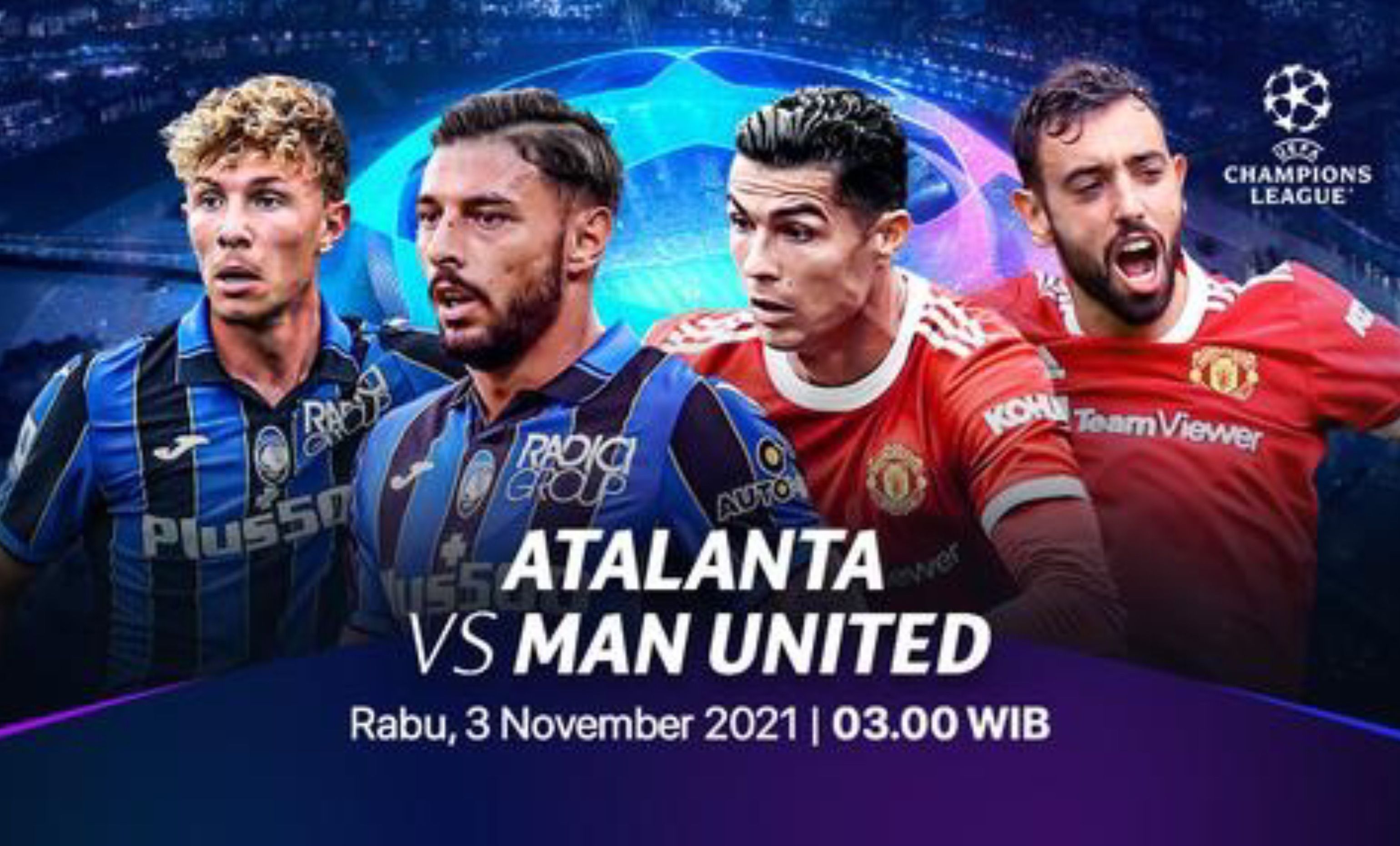 Duel sengit Atalanta vs Manchester United, Rabu 3 November 2021..