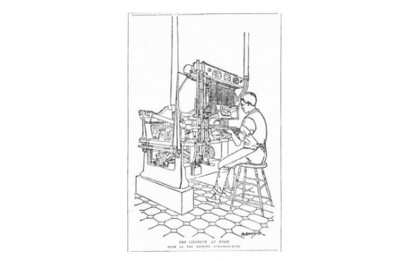 The New York Tribune edisi 19 Mei 1889 memperlihatkan mesin Linotype yang diciptakan Ottmar Mergenthaler pada 1882.