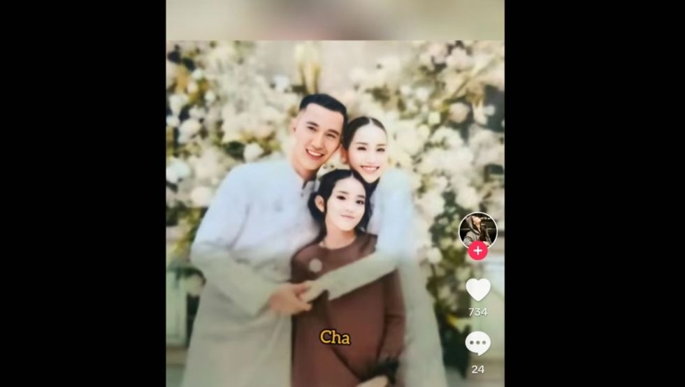 Viral TikTok, diduga foto pernikahan Ayu Ting Ting dan Muhammad Fardhana, anggota TNI yang dikabarkan dari Yonif 509 Jember. *