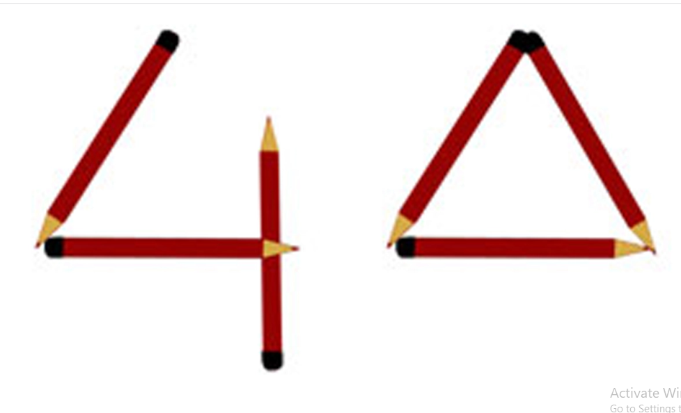 Gambar jawaban tes IQ dan piskotes indikasi 4 segitiga 