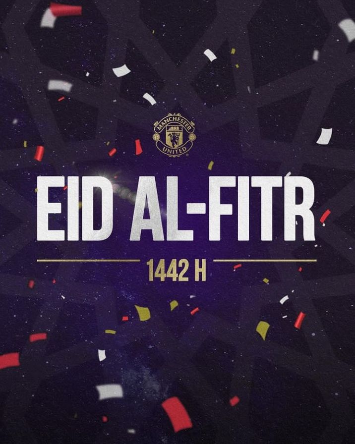 Unggahan Selamat Idul Fitri dari akun Instagram Manchester United.