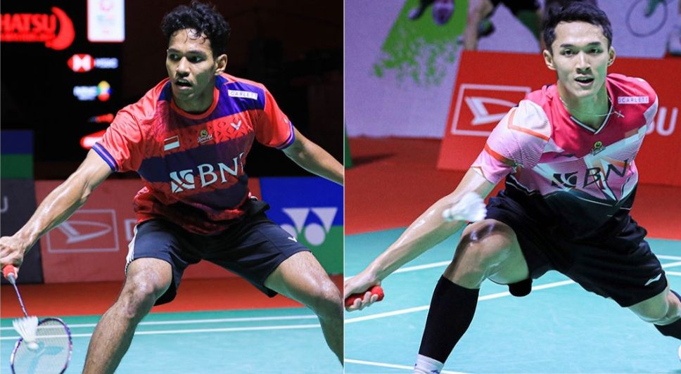 Chico dan Jonatan tunggal putra Indonesia menghapai perang saudara di partai final Indonesia Masters 2023