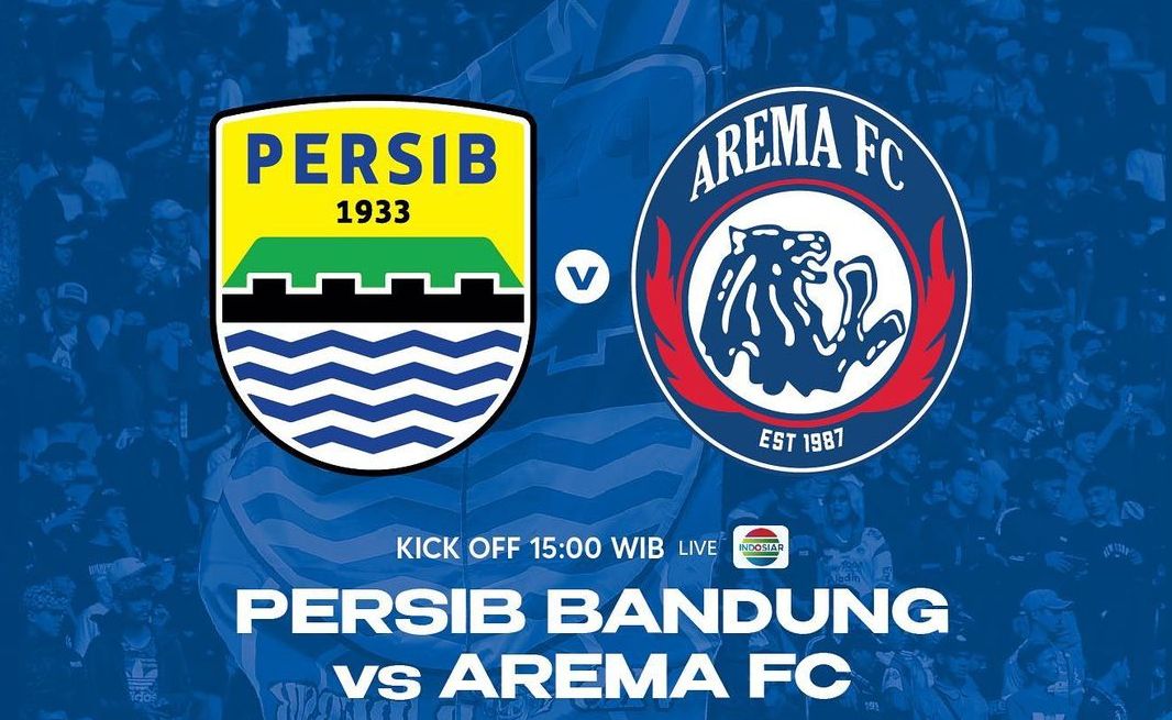  Link nonton siaran ulang pertandingan BRI Liga 1 2022/2023 Persib Bandung vs Arema FC Kamis, 23 Februari 2023