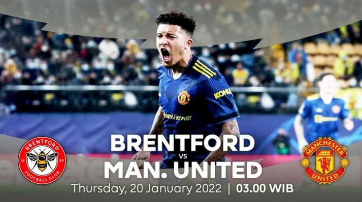 Link Streaming Brentford vs Manchester United dini hari nanti.