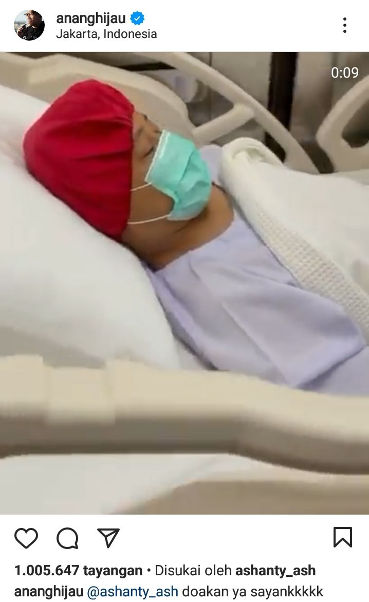 Anang Hermansyah Terbaring Lemah di Rumah Sakit hingga Tulis Pesan untuk Ashanty