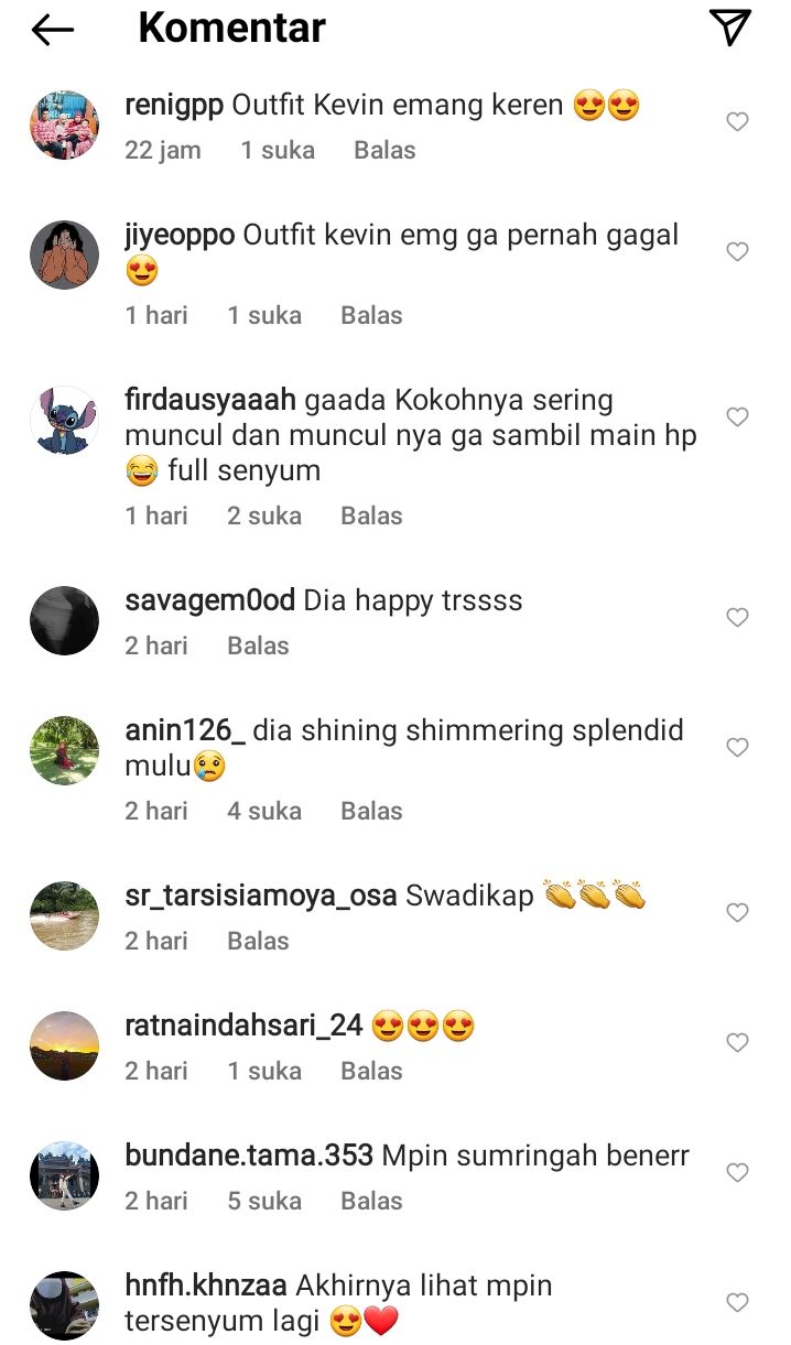 Komentar netizen di Instagram @kss_holic