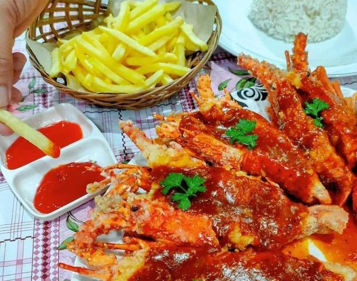 Lobster crispy saus barbeque, sajian di Nelayan Seafood, salah satu wisata kuliner di Cianjur cocok buat bukber/Instagram/@nelayanseafoodcianjurbaru