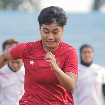 Timnas Wanita sedang berlatih untuk persiapan laga kualifikasi Piala Wanita Asia 2022. / @pssi