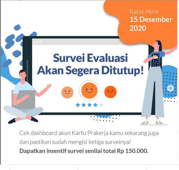 Dapatkan Rp150 Ribu Segera Isi Form Survei Prakerja Ingat Batas Akhir Kartu Prakerja 15 Desember Jurnal Garut