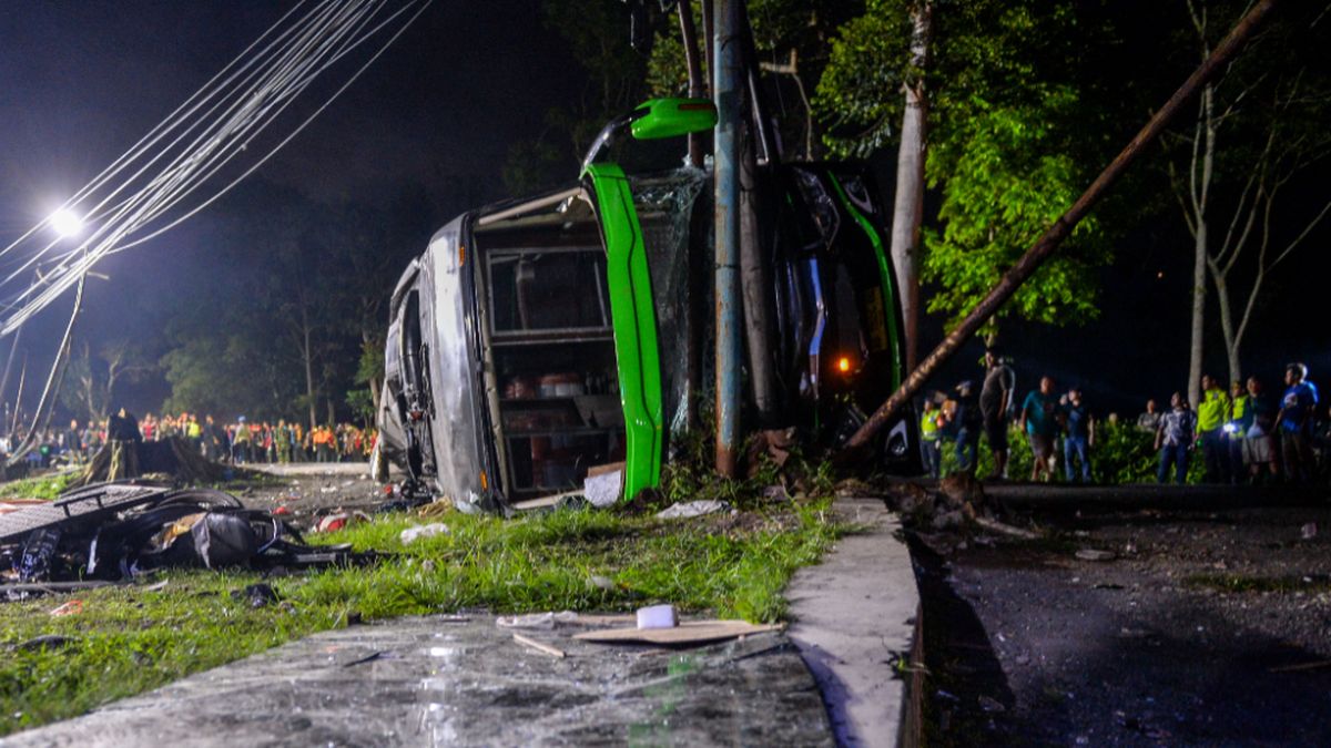 Selain Rem Blong, Polisi Ungkap Penyebab Kecelakaan Bus Rombongan SMK Lingga Kencana di Ciater