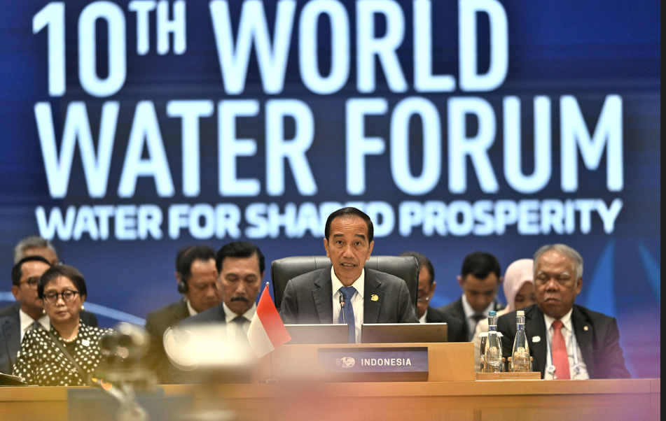 Presiden Joko Widodo memimpin Pertemuan Tingkat Tinggi World Water Forum ke-10 2024.