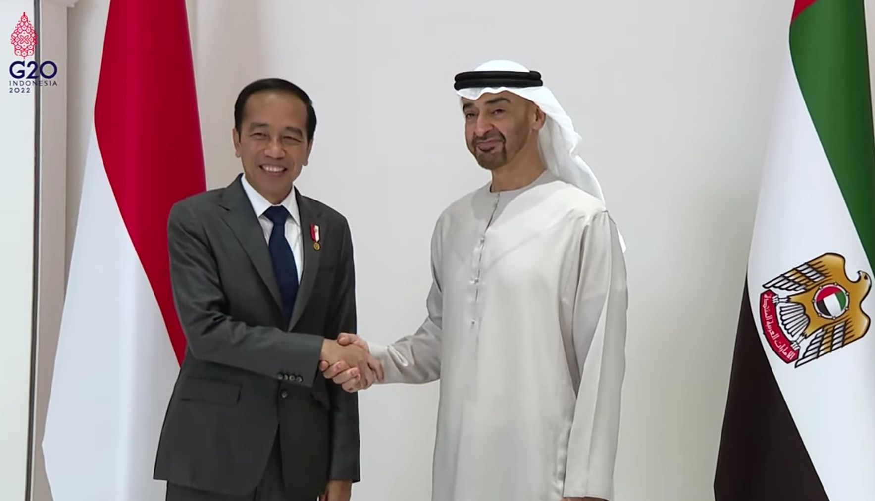 Preside  Jokowi dan Presiden Uni Emirat Arab.