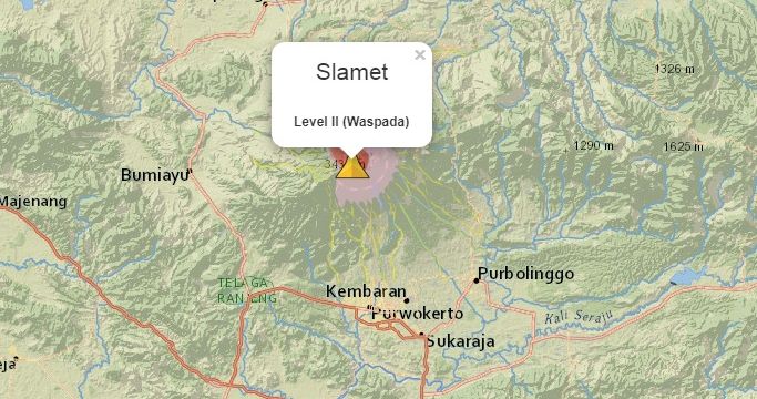 Kawasan Rawan Bencana Erupsi Gunung Slamet