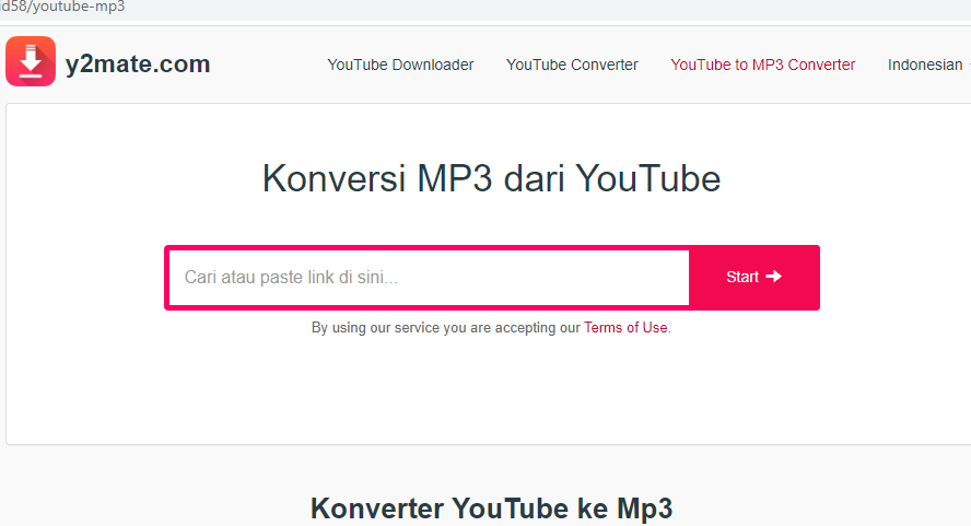 y2mate.com cara download video YouTube dan convert ke audio MP3 dengan mudah tanpa aplikasi agar jadi musik.