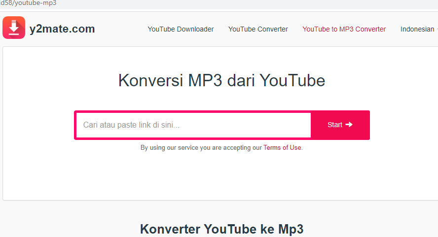 download video dari youtube ke mp3 online