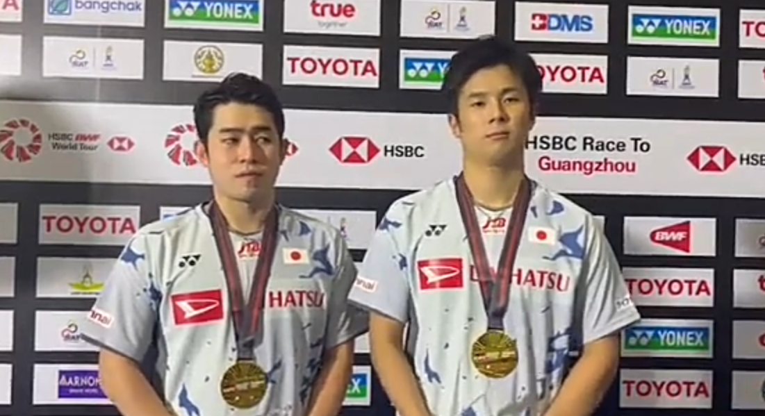 Takuro Hoki-Yugo Kobayashi Pemain Badminton Ganda Putra Jepang