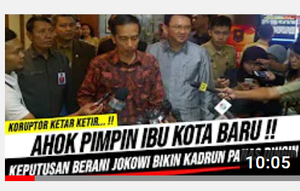 Thumbnail video yang mengatakan Jokowi ambil keputusan berani, Ahok pimpin ibu kota negara baru