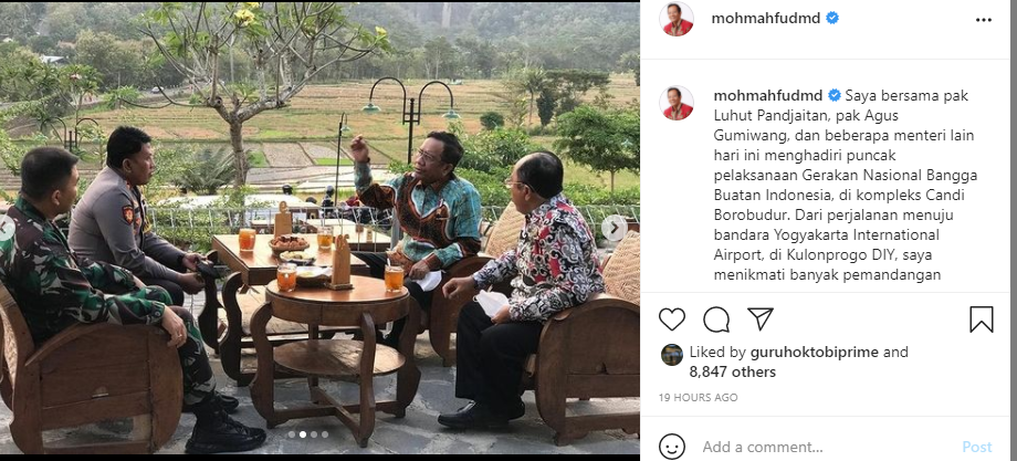 Mahfud MD kunjungi Kulon Progo Yogyakarta