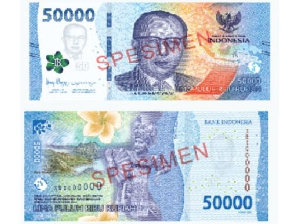 Pecahan uang baru Rp50.000