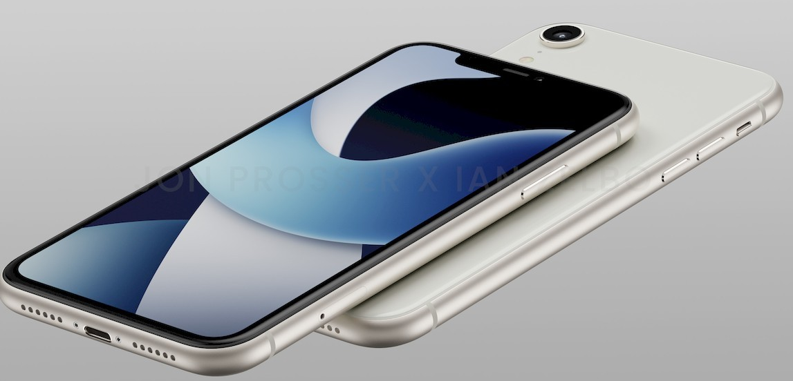 Desain render iPhone SE 4